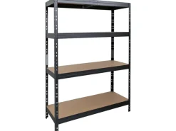 Ar Shelving Schwerlast-Steckregal Rivet L 180cm x 120cm x 45cm 4B Anthrazit FSC®