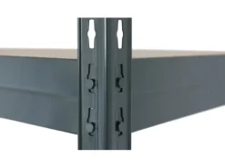 Ar Shelving Schwerlast-Steckregal Rivet L 180cm x 120cm x 45cm 4B Anthrazit FSC®