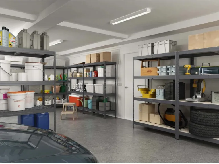 Ar Shelving Schwerlast-Steckregal Rivet L 180cm x 120cm x 45cm 4B Anthrazit FSC®