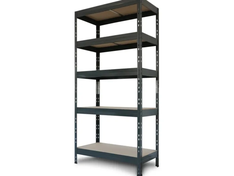 Ar Shelving Schwerlast-Steckregal Rivet M 180cm x 90 cm x 40cm 5B Anthrazit FSC®