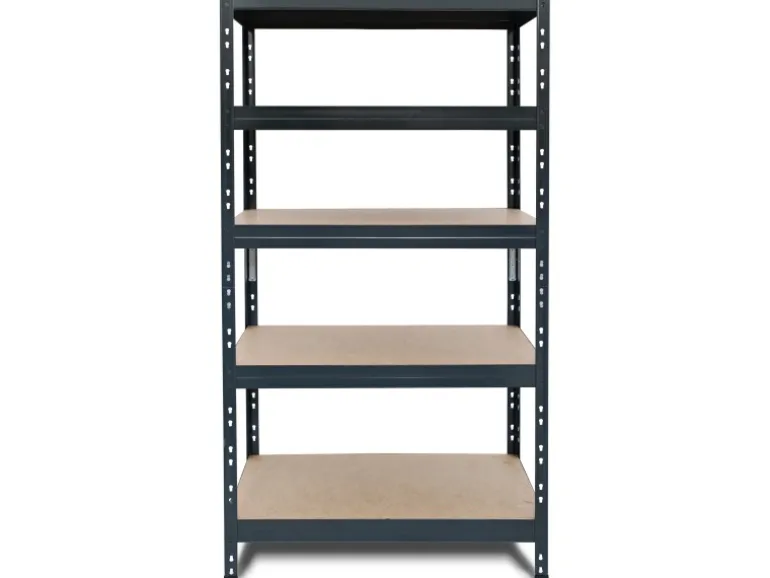 Ar Shelving Schwerlast-Steckregal Rivet M 180cm x 90 cm x 40cm 5B Anthrazit FSC®