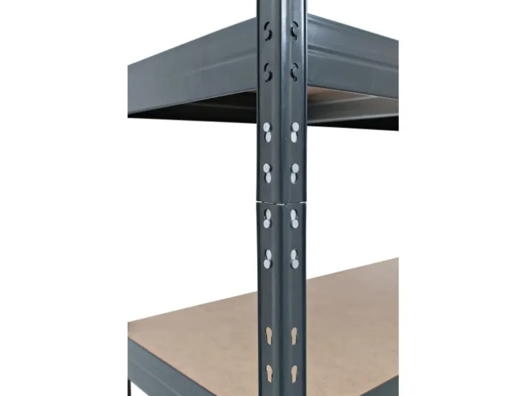 Ar Shelving Schwerlast-Steckregal Rivet M 180cm x 90 cm x 40cm 5B Anthrazit FSC®