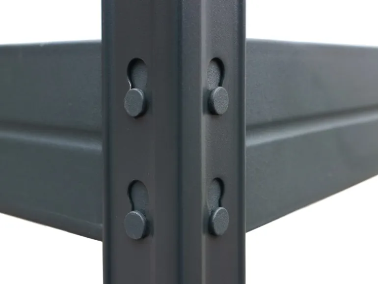 Ar Shelving Schwerlast-Steckregal Rivet M 180cm x 90 cm x 40cm 5B Anthrazit FSC®