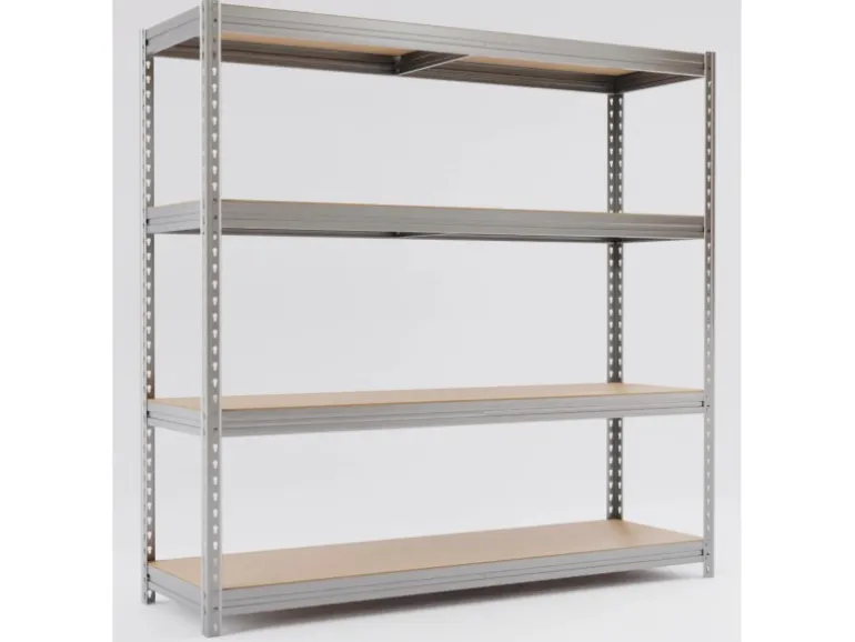 AR Shelving Schwerlast-Steckregal Bullrack Rivet Verzinkt 200 x 200 x 60 cm FSC®