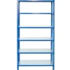 Ar Shelving Steckregal Blau & Verzinkt 250 x 80 x 40 cm 6 Böden 180 kg
