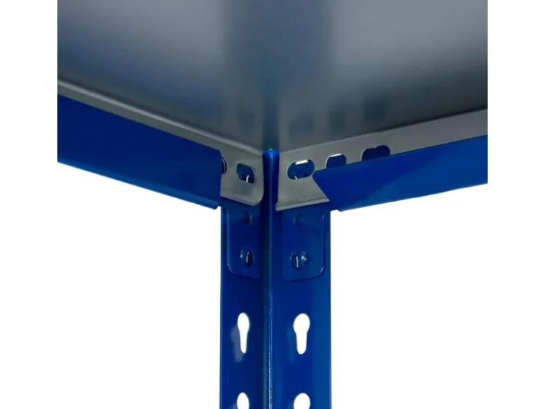 Ar Shelving Steckregal Blau & Verzinkt 250 x 60 x 30 cm 4 Böden 180 kg