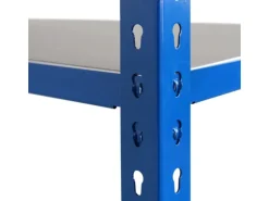 Ar Shelving Steckregal Blau & Verzinkt 200 x 120 x 30 cm 5 Böden 180 kg