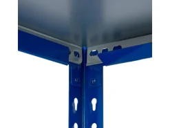 Ar Shelving Steckregal Blau & Verzinkt 200 x 120 x 30 cm 5 Böden 180 kg