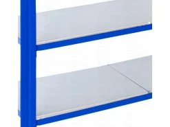Ar Shelving T Profile Steckregal Blau & Verzinkt 200x120x50 cm 5 Böden 180 kg