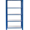 Ar Shelving T Profile Steckregal Blau & Verzinkt 250 x 80 x 50 cm 5 Böden 180 kg