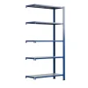 Ar Shelving T Profile Zusatzmodul Blau & Verzinkt 250x100x30 cm 5 Böden 180 kg