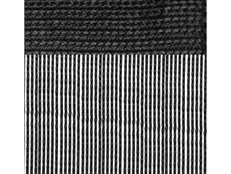 Arsvita Fadenvorhang Fadengardine Gardine Vorhang Prince 140 cm x 250 cm Schwarz