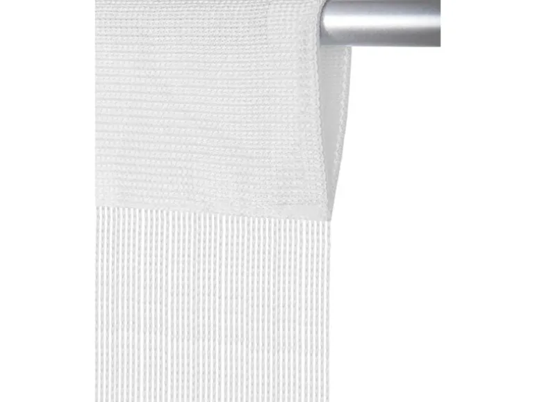 Arsvita Fadenvorhang Fadengardine Gardine Vorhang Prince 90 cm x 250 cm Weiß
