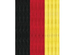 Arsvita Flauschvorhang Flauschgardine Vorhang 56 cm x 185 cm Unistreifen Schwarz Rot Gelb