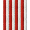 Arsvita Flauschvorhang Flauschgardine Vorhang 100 cm x 200 cm Unistreifen Rot Weiß