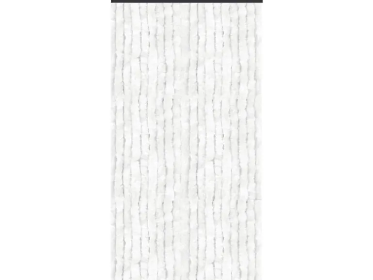 Arsvita Flauschvorhang Flauschgardine Vorhang 100 cm x 200 cm Unistreifen Weiß
