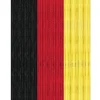 Arsvita Flauschvorhang Flauschgardine Vorhang 90 cm x 220 cm Unistreifen Schwarz Rot Gelb
