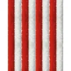 Arsvita Flauschvorhang Flauschgardine Vorhang 140 cm x 200 cm Unistreifen Rot Weiß