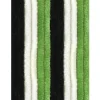 Arsvita Flauschvorhang Flauschgardine Vorhang 90 cm x 200 cm Unistreifen Schwarz Grün Weiß