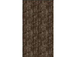 Arsvita Flauschvorhang Flauschgardine Vorhang 90 cm x 220 cm Unistreifen Braun