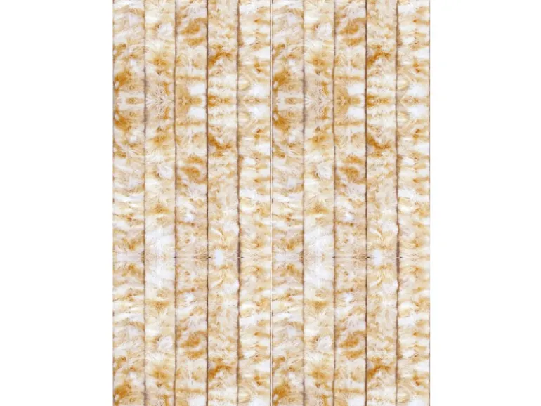 Arsvita Flauschvorhang Flauschgardine Vorhang 90 cm x 200 cm Meliert Beige Weiß