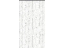 Arsvita Flauschvorhang Flauschgardine Vorhang 140 cm x 220 cm Unistreifen Weiß