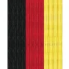 Arsvita Flauschvorhang Flauschgardine Vorhang 100 cm x 200 cm Unistreifen Schwarz Rot Gelb