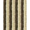 Arsvita Flauschvorhang Flauschgardine Vorhang 56 cm x 185 cm Unistreifen Beige Braun