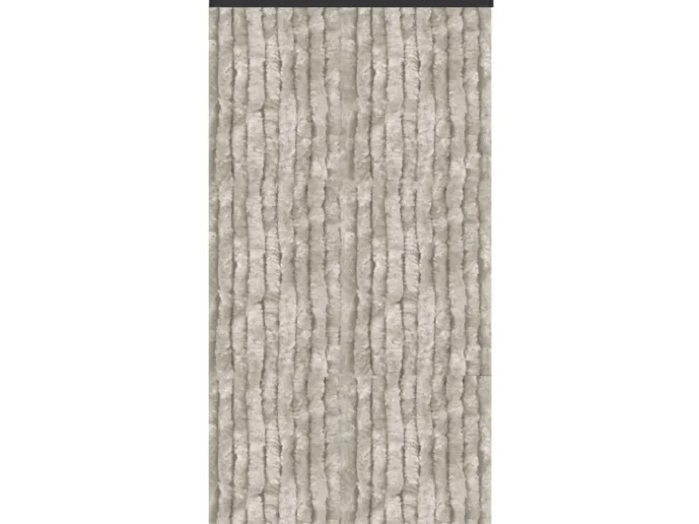Arsvita Flauschvorhang Flauschgardine Vorhang 100 cm x 200 cm Unistreifen Grau