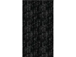 Arsvita Flauschvorhang Flauschgardine Vorhang 100 cm x 220 cm Unistreifen Schwarz