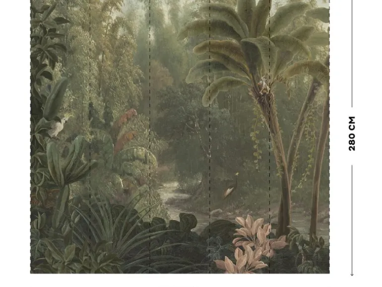 Art for the Home Fototapete Jungle 280 x 300 cm