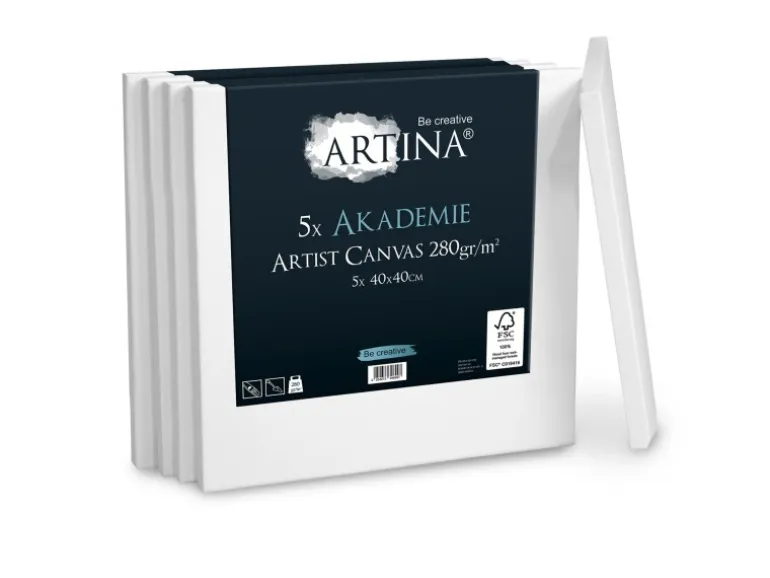 Artina Akademie Keilrahmen 40x40cm FSC 5tlg