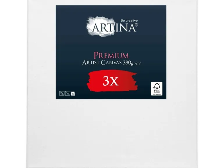 Artina Premium Keilrahmen 60x60cm FSC 3tlg