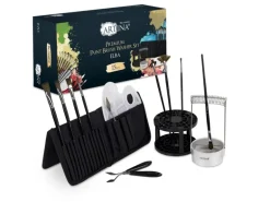 Artina Set Elba mit Pinselhalter, Pinselwäscher, Pinsel, Malspachtel, Tasche