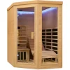 Artsauna Infrarotkabine Wärmekabine Esbjerg mit Triplex Heizsystem und Hemlockholz