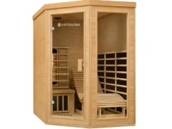 Artsauna Infrarotkabine Wärmekabine Esbjerg mit Triplex Heizsystem und Hemlockholz