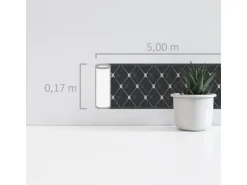 A.S. Création Borte selbstklebend Geometrisch 5 m x 17 cm Schwarz-Grau