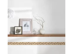 A.S. Création Borte selbstklebend Barock 10,05 m x 5 cm Braun-Beige