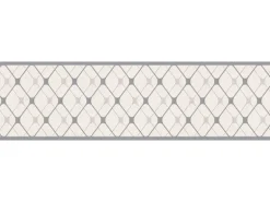 A.S. Création Borte selbstklebend Geometrisch 5 m x 17 cm Weiß-Grau