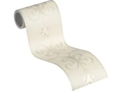A.S. Création Borte selbstklebend Ornament 5 m x 15 cm Creme-Silber