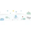 A.S. Création Borte selbstklebend Meerestiere Kinderzimmer 5 m x 15 cm Weiß-Blau