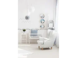 A.S. Création Borte selbstklebend Elefanten Kinderzimmer 5 m x 15 cm Weiß-Grau