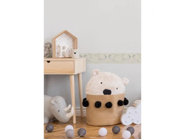 A.S. Création Borte Vlies Boys & Girls 6 Einhorn Weiß-Grau FSC®