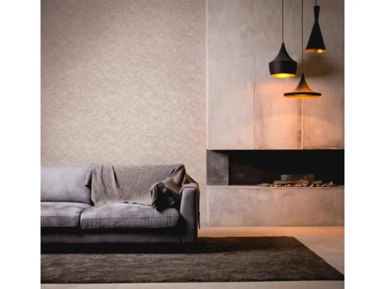 A.S. Création Tapete Blätter Grau und Beige 53 cm x 10,05 m AS-389243