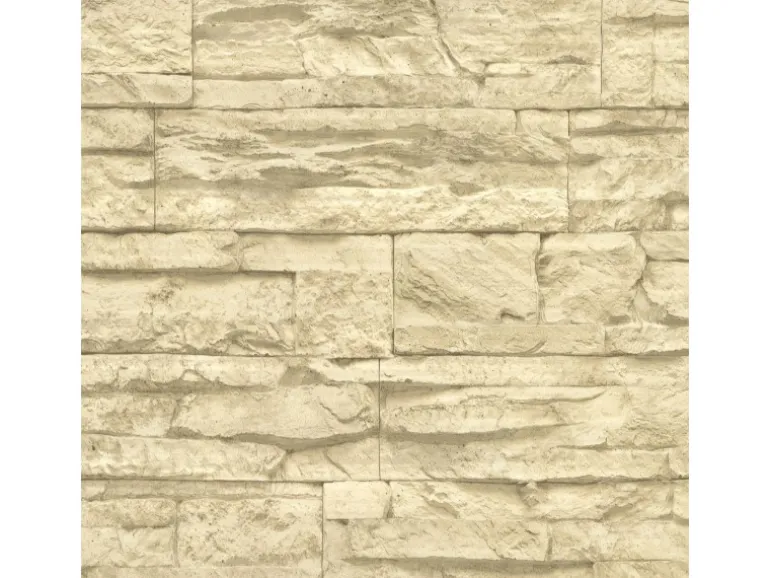 A.S. Création Tapete Stein-Optik Beige und Creme-Beige 53 cm x 10,05 m AS-707130