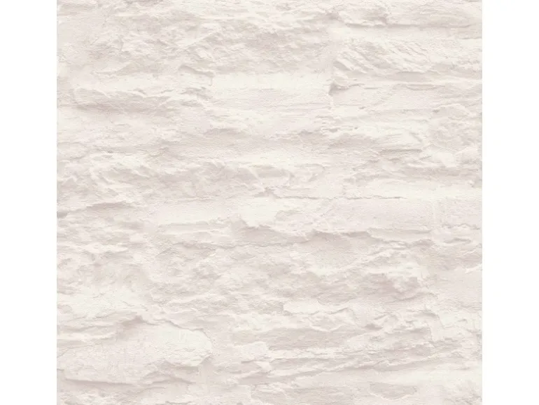 A.S. Création Tapete Stein-Optik Creme-Beige und Weiß 53 cm x 10,05 m AS-959083