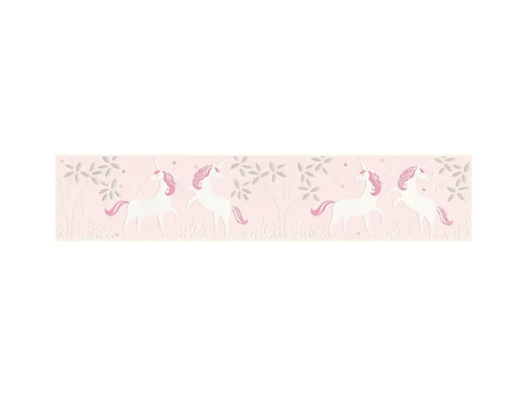 A.S. Création Tapetenbordüre Einhörner Violettrosa und Lila 0,13 x 5 m AS-369903