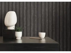 A.S. Création Vliestapete Holzpaneele Schwarz-Braun FSC®