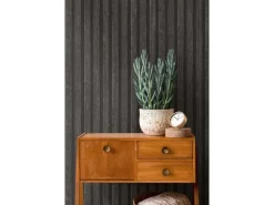 A.S. Création Vliestapete Holzpaneele Schwarz-Braun FSC®