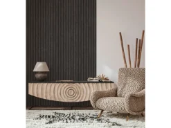 A.S. Création Vliestapete Holzpaneele Schwarz-Braun FSC®